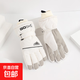 戶(hù)外滑雪手套男女冬季加絨加厚觸屏防風(fēng)防水騎行電動(dòng)車(chē)保暖棉手套 男士【白色升級版】 均碼