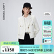 朗姿法式工裝風(fēng)口袋復古小香風(fēng)夾克短外套長(cháng)袖上衣春季新款 米白色2 M