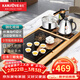 金灶（KAMJOVE） 鋼化玻璃茶盤(pán)排水功夫茶具套裝自動(dòng)上水電熱水壺茶臺家用 L-510 搭配K9爐、茶具、茶水桶