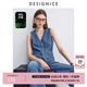迪賽尼斯（DESIGNICE）2024年夏季新款通勤風(fēng)薄款牛仔馬甲氣質(zhì)短款無(wú)袖短外套女 牛仔藍 M
