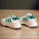 阿迪達斯（adidas）三葉草女鞋 2026春季新款時(shí)尚百搭運動(dòng)鞋潮流復古板鞋休閑鞋子女 白綠/墨綠條紋/厚底顯高/推薦 37