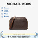 MICHAEL KORS禮物輕奢MK女包JET SET TRAVEL斜挎貝殼包中號深棕/橡果棕