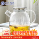 蘇氏陶瓷高硼硅泡茶壺泡花茶耐高溫可煮茶壺不銹鋼蓋1700ml涼水壺