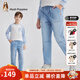 暇步士（Hush Puppies）【經(jīng)典款】童裝兒童男大童2025春季時(shí)尚質(zhì)感男童個(gè)性牛仔褲 淺牛仔 160