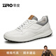 零度Zero運動(dòng)休閑鞋男2025真皮柔軟輕質(zhì)小白鞋日常百搭低幫高爾夫鞋子 白色 41 (255mm) 【皮鞋尺碼】