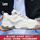 Lee男鞋春季新款休閑鞋潮流厚底面包鞋男士板鞋增高運動(dòng)鞋時(shí)尚鞋子男 灰色L252UB360 42 【腳瘦請拍小一碼】