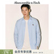 Abercrombie & Fitch【經(jīng)典老錢(qián)風(fēng)】小麋鹿圖案美式通勤長(cháng)袖襯衫25秋男裝125-5292 藍色 S (175/92A)