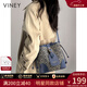 viney新款斜挎包包女包大容量水桶包品牌生日三八38女神節禮物老婆 【藍色】3.8節送媽媽高檔實(shí)用腋下包 時(shí)尚輕奢通勤百搭休閑單肩包