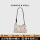 CHARLIE&KELLI CK品牌包包女2026夏季法棍托特包輕便幾何菱形單肩小方包 奶茶色【母親節生日520情人節禮物】