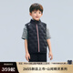 高梵黑金兒童26年新款春季男女童戶(hù)外疊穿神器輕暖無(wú)縫鵝絨馬甲 YT皇家藍 160