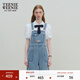 Teenie Weenie小熊女裝春夏裝牛仔背帶短褲簡(jiǎn)約時(shí)尚休閑通勤連體褲 淺藍色 M (165)