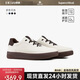 德賽（DESAI）男鞋低幫百搭真皮百搭休閑鞋時(shí)尚輕便通勤運動(dòng)板鞋男 白咖 42