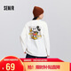 森馬（Semir）迪士尼合作系列長(cháng)袖T恤女春季中長(cháng)款寬松落肩上衣101125101003