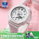 卡西歐（CASIO）女表GSHOCK獨角獸可愛(ài)粉色玫瑰金送女友時(shí)尚防水學(xué)生運動(dòng)電子手表 GMA-S2100-7APR純潔白