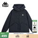 卡帕（Kappa）背靠背棉服女2025新款冬季加厚保暖連帽外休閑棉衣男款K0FZ2MM30D 黑色-990 2XL