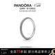 潘多拉（PANDORA）[女神節禮物]ME系列率性年輪戒指紋理可疊戴情侶對戒生日禮物 黑色紋理 54mm