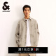 杰克·瓊斯（JACK&JONES）春季新款潮流百搭舒適衣身圖案滿(mǎn)印翻領(lǐng)襯衫外套男裝225105021 E11卡其色 S