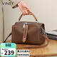 viney牛皮包包女包大容量枕頭包輕奢斜挎單肩包生日禮物品牌送女友老婆