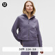 lululemon丨Scuba 女士超寬松款拉鏈連帽衫*拉絨 LW3HTLS 葡萄朦朧紫 M /L