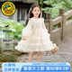 G.duck小黃鴨童裝女童連衣裙春秋季2026新款蕾絲網(wǎng)紗蓬蓬裙兒童裙子女孩 洛麗塔紗裙子 90 建議1~2歲（80-90cm）