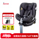 AVOVA兒童安全座椅360度旋轉0-4-7歲寶寶椅汽車(chē)用小旋風(fēng)i-Size考拉灰