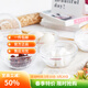 學(xué)廚 玻璃分料碗 甜品蔬菜碗水果沙拉碗圓形透明家用烘焙工具6件套