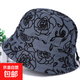 中老年帽子女春秋薄款媽媽盆帽老太太老人奶奶布帽夏天防曬遮陽(yáng)帽 灰   色 均碼（56-57CM）