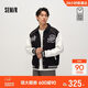 森馬（Semir）新年騏驥紅丨夾克男26春季學(xué)院風(fēng)棒球服情侶復古紅色外套商場(chǎng)同款
