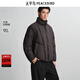 太平鳥(niǎo)男裝【商場(chǎng)同款】 休閑羽絨服立領(lǐng)時(shí)尚面包服男 B2ACF4523 深杏棕1 XL