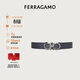 菲拉格慕（Ferragamo）男士雙面可調式Gancini皮帶 0735830_C  _100 禮物送男友