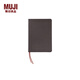 MUJI MUJI 含植物由來(lái)成分的PU封面月記日程本/2024年12月開(kāi)始日記本記事本計劃本筆記本 88張/棕色/B6