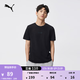 彪馬（PUMA）寬松自然卷邊純色短袖T恤男新款夏季運動(dòng)上衣 849593 黑色-01 L (180/100A)