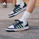 adidas ENTRAP美式校園風(fēng)運動(dòng)少年感復古籃球風(fēng)板鞋男女阿迪達斯   白色/綠色/藍色   41