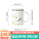 玉泉骨瓷茶杯茶水分離陶瓷馬克杯帶蓋濾茶杯送禮女生鵲登高枝小清新 梨花白濾茶杯