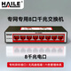 HAILE海樂(lè )內外網(wǎng)8口千兆交換機水晶頭異形結構紅色專(zhuān)網(wǎng)網(wǎng)絡(luò )分流器HG-2300-A8T