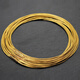 戎夏項鏈繩吊墜掛繩男女皮繩日本金色鋼絲項圈編織項鏈繩玉佩蜜蠟 10股（2mm粗）42cm