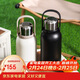 樂(lè )扣樂(lè )扣（LOCK&LOCK）大容量不銹鋼保溫壺保溫保冷水壺戶(hù)外旅行運動(dòng)水壺帶提手1.3L白色