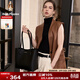 暇步士（Hush Puppies）女士單肩托特包簡(jiǎn)約百搭大容量通勤包包生日禮物送媽媽送老婆
