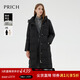 PRICH【90%鵝絨】氣質(zhì)中長(cháng)款羽絨服冬季新款保暖連帽厚外套 19黑色4V31M S 160