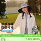 VVC成毅同款防曬衣女襯衫夏季防紫外線(xiàn)寬松休閑百搭連帽外套 本白色M