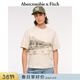 Abercrombie & Fitch男裝25夏季美式復古時(shí)尚百搭短袖T恤上衣123-5020 米黃色 XS (170/84A)