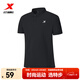 特步（XTEP）冰感polo衫短袖男女夏季商務(wù)透氣運動(dòng)半袖休閑男裝速干翻領(lǐng)t恤 正黑色-0029（男） M