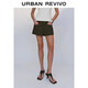 UR秋季新款女裝時(shí)尚美式休閑百搭棉質(zhì)熱褲短褲UYY650060 深棕綠 (偏短) S
