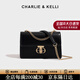 CHARLIE&KELLI CK品牌包包女款2026年鏈條小方包簡(jiǎn)約小眾女包斜挎單肩包禮物女 黑色【京倉配送 贈專(zhuān)柜禮袋】