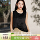 絲界2026新品真絲吊帶背心女夏季涼感外穿圓領(lǐng)桑蠶絲打底內搭綢緞上衣