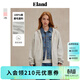 ELAND【100%棉】衣戀衛衣女休閑風(fēng)寬松直筒長(cháng)袖外套2025秋季新款 淺灰色(16)L/Grey M /165