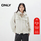ONLY2025秋季新款帥氣純色立領(lǐng)插肩袖寬松夾克外套女|125336005 A04淺灰色 M