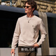 Mr.Bu布先生潮流機能風(fēng)長(cháng)袖衛衣男秋裝貼身舒適上衣KT16591斷碼清倉 柔紗杏 L (175)