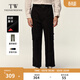 Teenie Weenie小熊男裝休閑褲2025秋冬新款直筒多口袋潮流時(shí)尚工裝褲 黑色 2XL