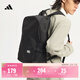 adidas日常商務(wù)運動(dòng)雙肩背包電腦包男女阿迪達斯官方FS8336 黑色/黑色/白 NS